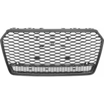 AUDI A7 4G 14-18 Honeycomb Svart Sportgrill RS-Look (med PDC) DIEDERICHS